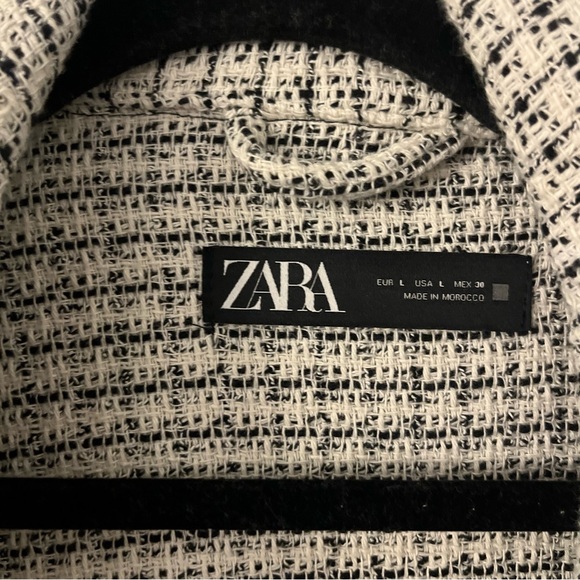 Zara Textured Weave Shirt Jacket 8390/328 - Picture 4 of 5